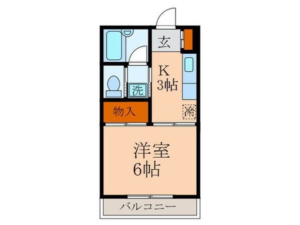 スカイビ－ムの物件間取画像